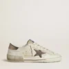 Herren-Super-Star LTD aus Wildleder mit braunem Lederstern und Fersenlasche aus Metallic-Leder