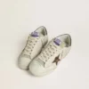 Herren-Super-Star LTD aus Wildleder mit braunem Lederstern und Fersenlasche aus Metallic-Leder