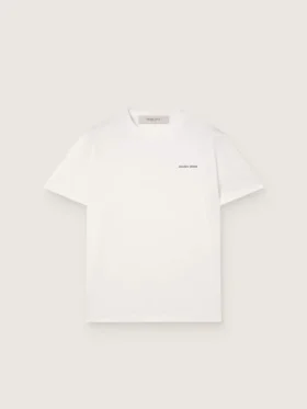 Herren-T-Shirt aus vintage-weissem Baumwolljersey