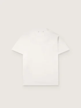 Herren-T-Shirt aus vintage-weissem Baumwolljersey