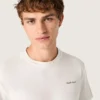 Herren-T-Shirt aus vintage-weissem Baumwolljersey