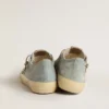 Herren-V-Star aus hellblauem Canvas mit taubengrauem Lederstern