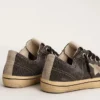 Herren-V-Star aus schwarzem Canvas mit eisgrauem Stern und Fersenlasche