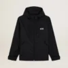 Herren-Windjacke mit kontrastierendem weissem Logo und Stern