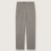 Herrenhose in Slim-Fit-Passform mit grauem Prince-of-Wales-Karomuster