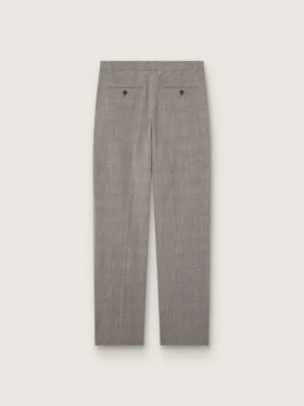 Herrenhose in Slim-Fit-Passform mit grauem Prince-of-Wales-Karomuster