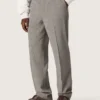 Herrenhose in Slim-Fit-Passform mit grauem Prince-of-Wales-Karomuster