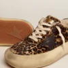 Herrenmodell «Space-Star» aus Ponyleder mit Animal-Print und Lammfellfutter
