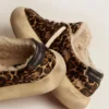 Herrenmodell «Space-Star» aus Ponyleder mit Animal-Print und Lammfellfutter