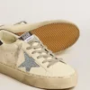 Hi Star aus Nappa mit Swarovski-Kristallstern und dunkelblauer Fersenlasche aus Leder