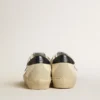 Hi Star aus Nappa mit Swarovski-Kristallstern und dunkelblauer Fersenlasche aus Leder