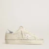 Hi Star aus Wildleder mit silbernem Stern aus Metallic-Leder und Fersenlasche