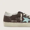 Hi Star für Damen aus dunkelgrauem Wildleder mit aquagrünem Stern