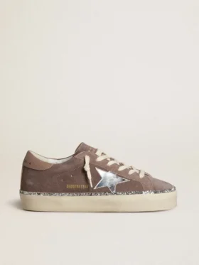 Hi Star für Damen aus Wildleder mit silbernem Lederstern und Lederlasche an der Ferse