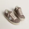 Hi Star für Damen aus Wildleder mit silbernem Lederstern und Lederlasche an der Ferse