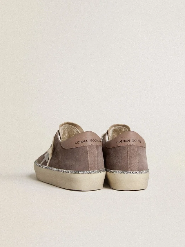 Hi Star für Damen aus Wildleder mit silbernem Lederstern und Lederlasche an der Ferse