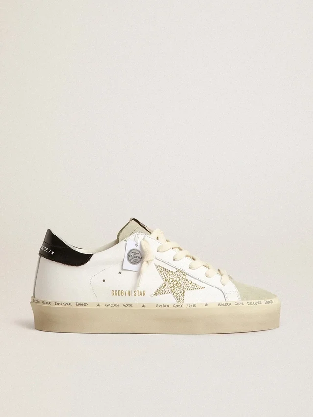 Hi Star mit Swarovski-Kristallstern und schwarzer Fersenlasche