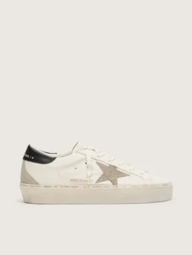 Hi Star mit Swarovski-Kristallstern und schwarzer Lederlasche am Fersenbereich