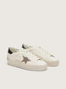 Hi Star mit Swarovski-Kristallstern und schwarzer Lederlasche am Fersenbereich