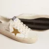 Hi Star mit Swarovski-Kristallstern und silberner Lederlasche an der Ferse