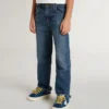 Jeans für Jungen mit unversäuberten Säumen und Stickerei