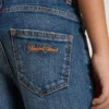 Jeans für Jungen mit unversäuberten Säumen und Stickerei