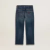Jeans für Jungen mit unversäuberten Säumen und Stickerei