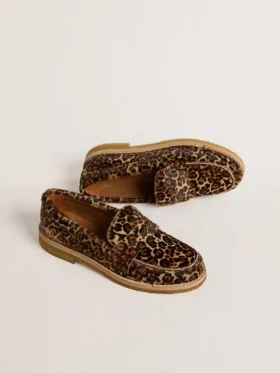 Jerry-Loafer für Damen aus Ponyleder mit Leopardenmuster