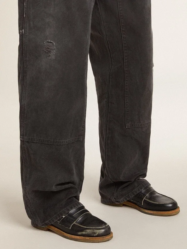 Jerry-Loafer für Damen aus schwarzem Leder