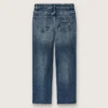 Journey Bootcut-Jeans für Mädchen aus blauem Denim mit Strasssteinen im Farbverlauf