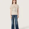 Journey Bootcut-Jeans für Mädchen aus blauem Denim mit Strasssteinen im Farbverlauf