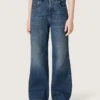 Journey Bootcut-Jeans für Mädchen aus blauem Denim mit Strasssteinen im Farbverlauf