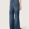 Journey Bootcut-Jeans für Mädchen aus blauem Denim mit Strasssteinen im Farbverlauf