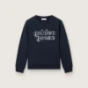 Journey-Sweatshirt für Jungen aus blauer Baumwollmischung mit kontrastierendem Logo