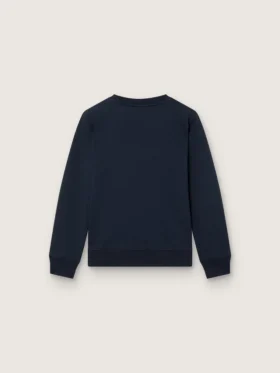 Journey-Sweatshirt für Jungen aus blauer Baumwollmischung mit kontrastierendem Logo