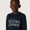 Journey-Sweatshirt für Jungen aus blauer Baumwollmischung mit kontrastierendem Logo