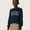 Journey-Sweatshirt für Jungen aus blauer Baumwollmischung mit kontrastierendem Logo