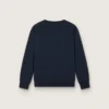 «Journey»-Sweatshirt mit Rundhalsausschnitt für Jungen aus marineblauer Baumwolle mit Maskottchen-Print