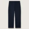 Journey Unisex-Chinos aus blauem Baumwoll-Canvas mit gesticktem Logo