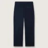Journey Unisex-Chinos aus blauem Baumwoll-Canvas mit gesticktem Logo