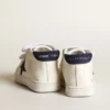 June Junior aus Nappa mit dunkelblauem Stern aus Wildleder und Fersenlasche