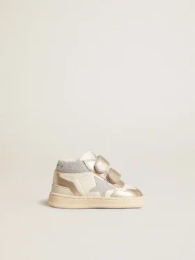 June Junior aus Nappa und metallischen Ledereinsätzen mit Glitzerstern