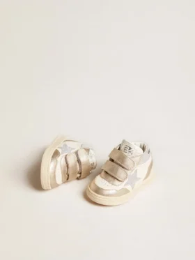 June Junior aus Nappa und metallischen Ledereinsätzen mit Glitzerstern