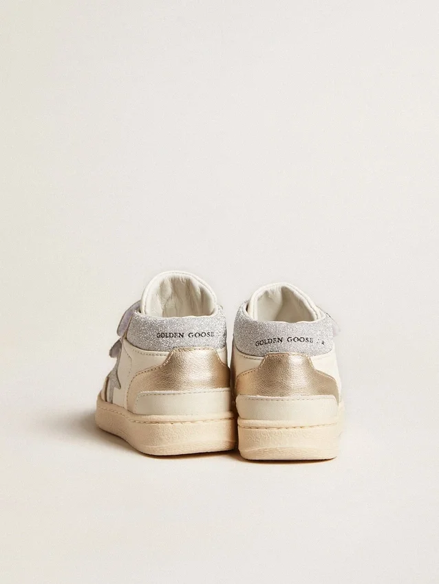 June Junior aus Nappa und metallischen Ledereinsätzen mit Glitzerstern
