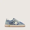 Junior Ball Star in Hellblau und Denimblau aus Wildleder mit weissem Lederstern