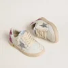 Junior Ball Star mit silbernem Glitzerstern und rosa Glitzer-Fersenlasche