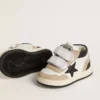 Junior June aus Nappa mit Wildledereinsätzen und schwarzem Lederstern