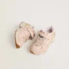 Junior Lightstar aus rosa Leder und Mesh mit rosa Lederstern