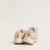 Junior Lightstar aus rosa Leder und Mesh mit rosa Lederstern