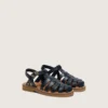Junior-Sandalen «Maxime» aus marineblauem Leder